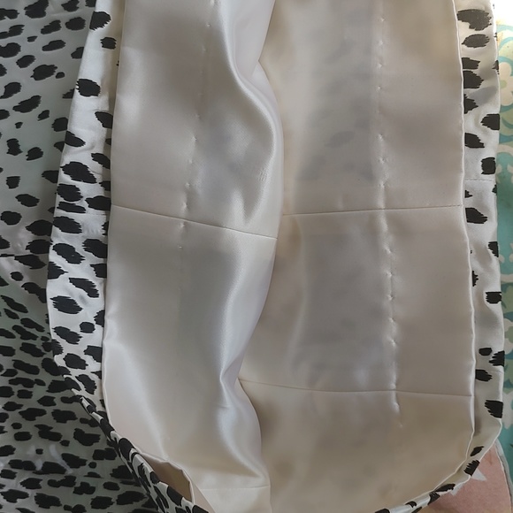 Hand Taylored animal print skirt black and off white UNIQUE - Picture 5 of 5